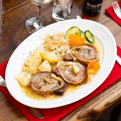 Rolovana teletina u restoranu Zavicaj Kraljevo